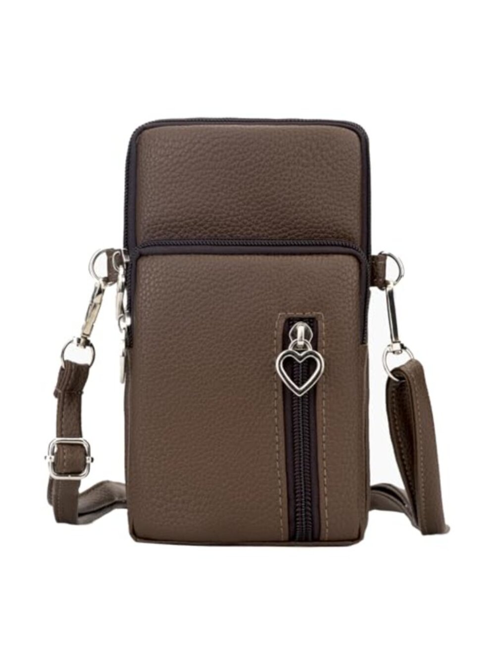 Water Resistant Vegan Leather Crossbody Wallet Phone Bag
